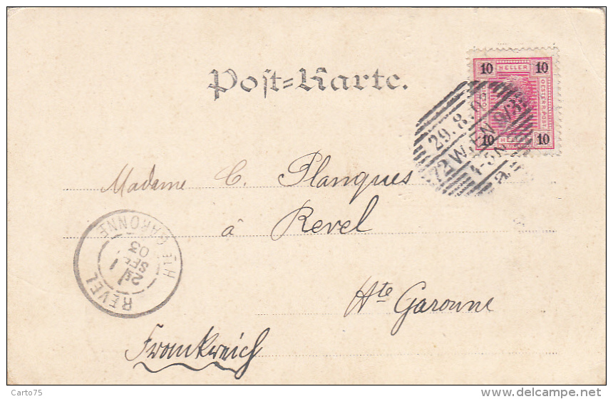 Autriche - Wien - IK Waisenhausgasse 5 - Kirche Zu Maria De Mercede è Postmarked 1903 Wien Revel - Églises