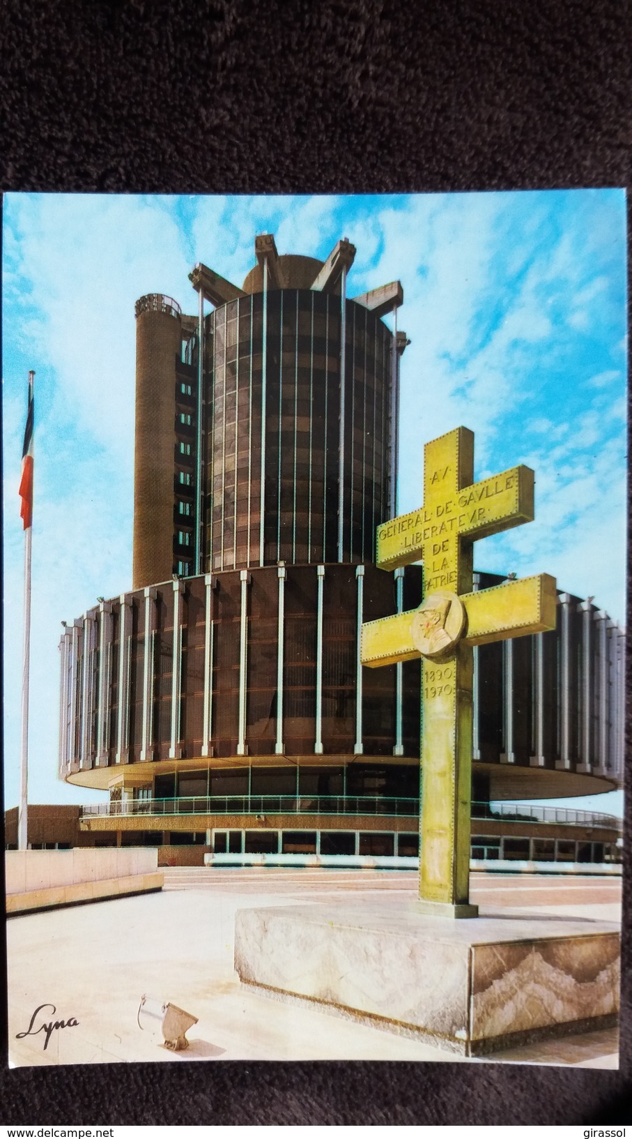 CPSM CRETEIL 94 L HOTEL DE VILLE CROIX DE LORRAINE GENERAL DE GAULLE ED LYNA - Creteil