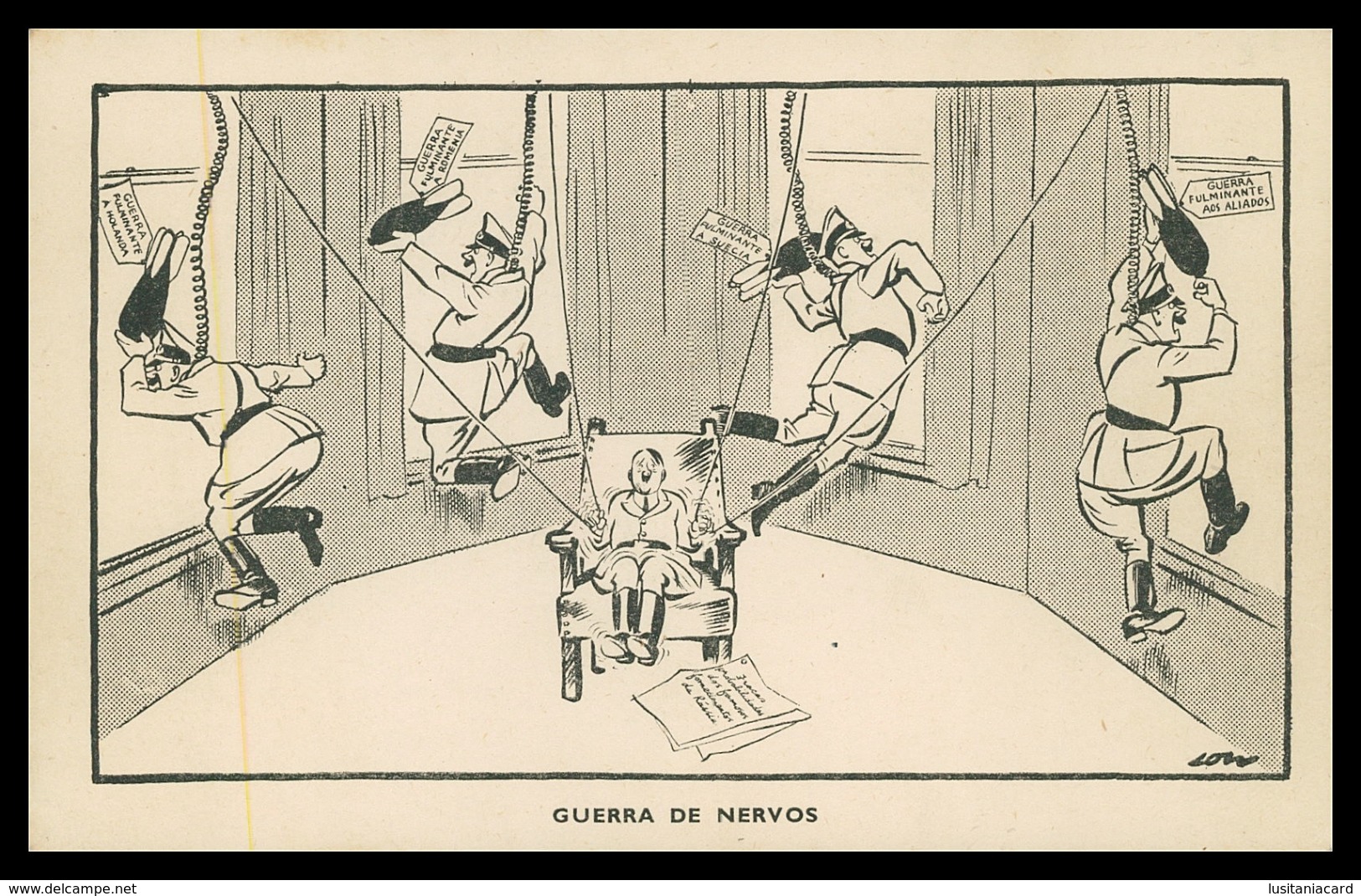 HUMOR  - "Guerra De Nervos  " Carte  Postale - Humoristiques