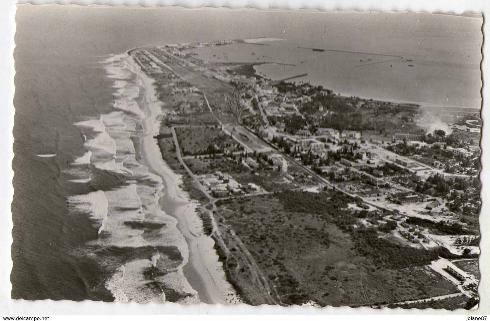 CPA   CONGO   POINTE NOIRE     LE PORT    VUE AERIENNE - Pointe-Noire