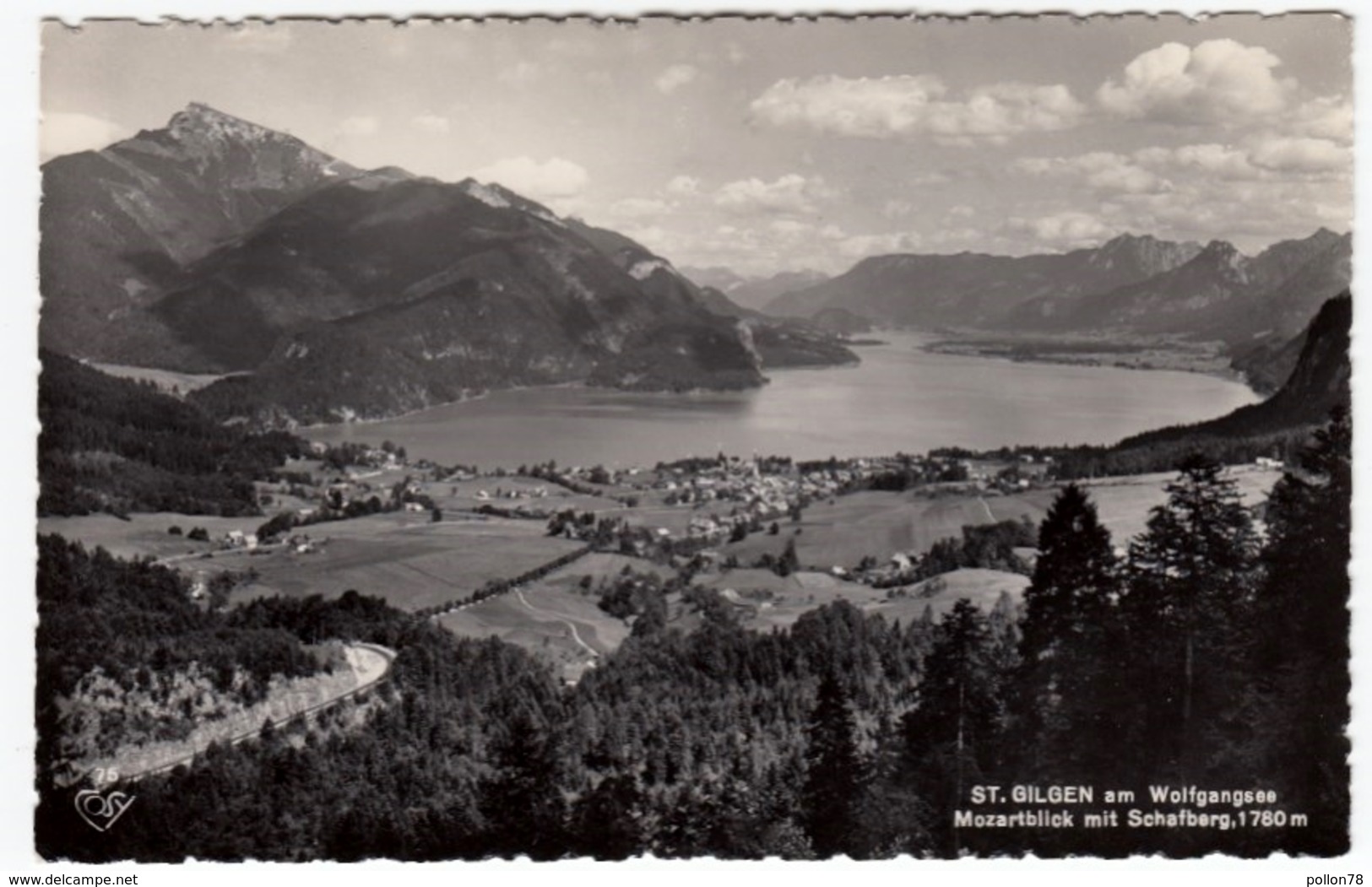 ST. GILGEN Am WOLFGANGSEE - MOZARTBLICK MIT SCHAFBERG - Formato Piccolo - St. Gilgen