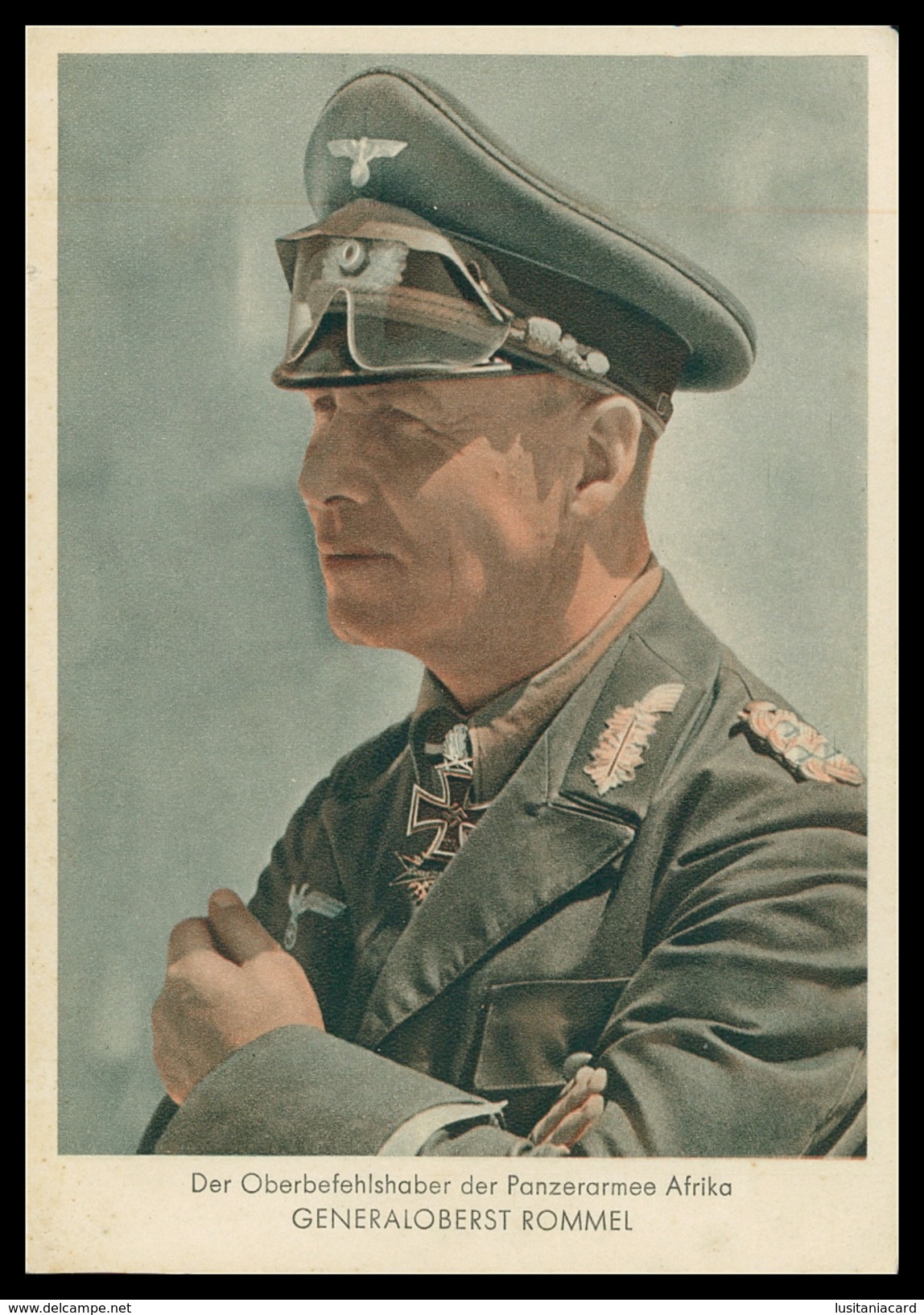 WAR 1939-45 - O Comandante Do Exército Panzer  Africa. Generaloberst Rommel.   Cartes  Postales - Guerre 1939-45