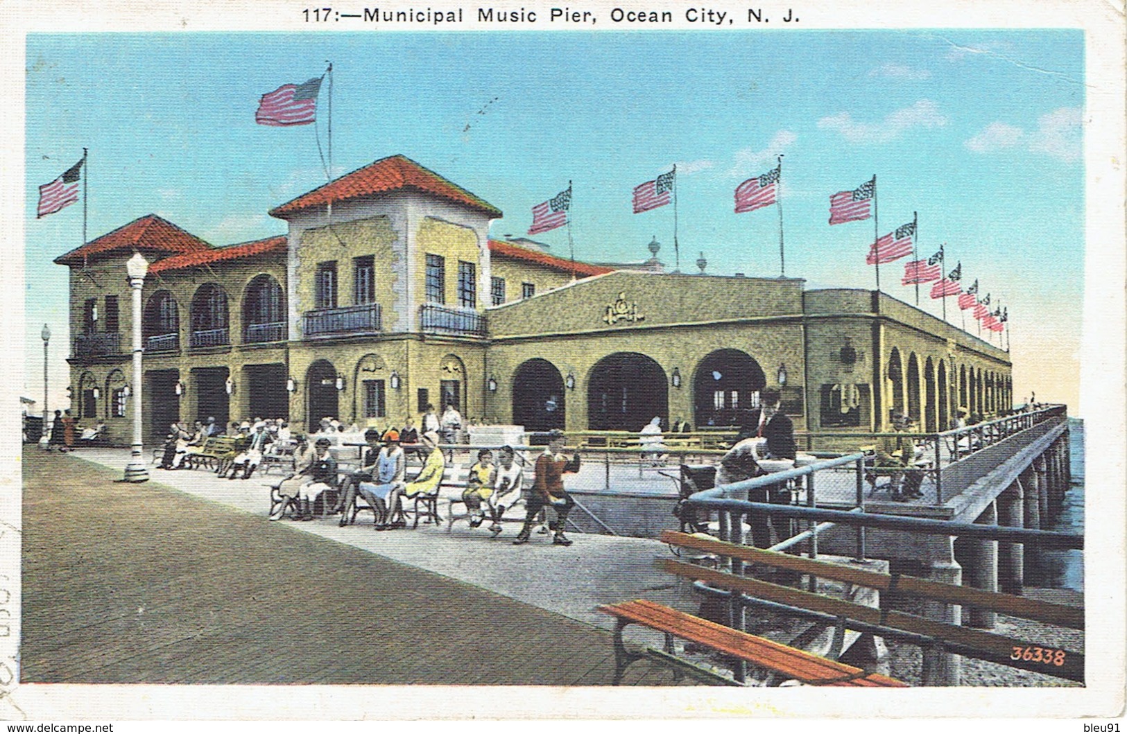 OCEAN CITY MUNICIPAL MUSIC PIER 1937 - Ocean City