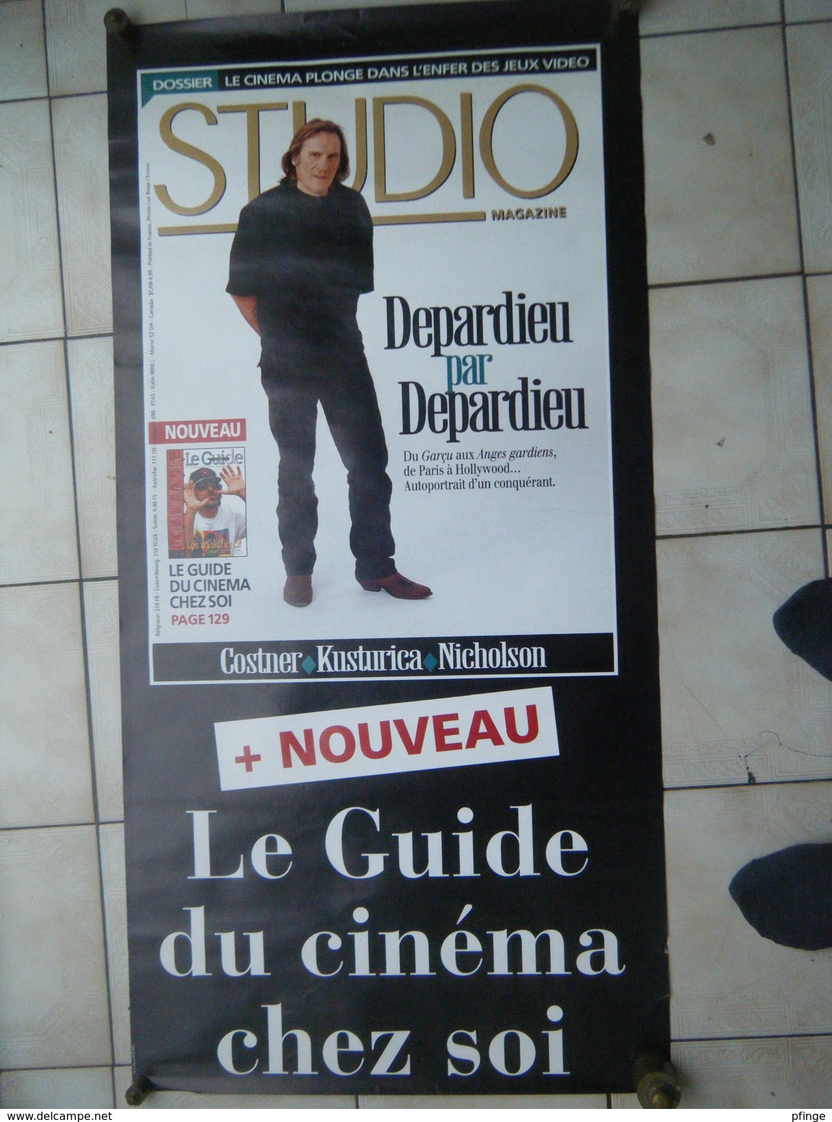 Depardieu Par Depardieu - Studio Magazine , 55 X110 Cm - Affiches