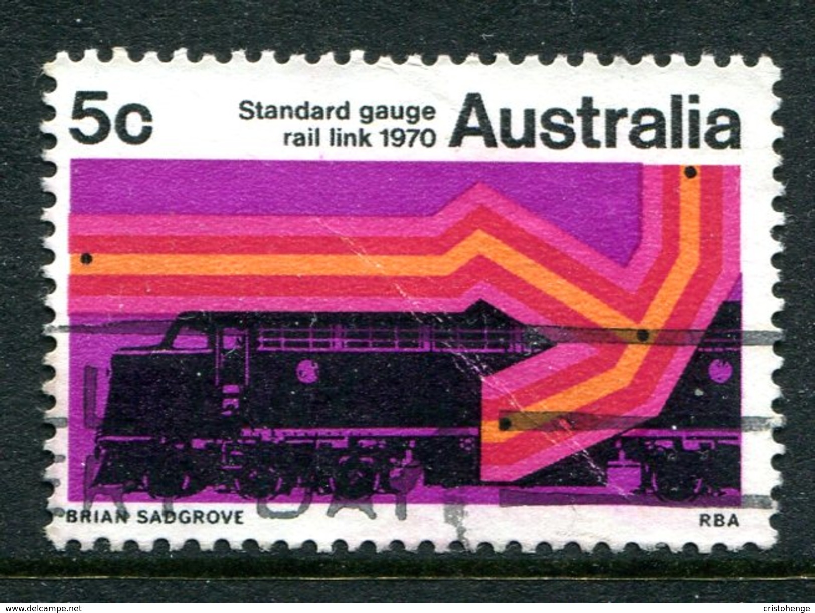 Australia 1970 Sydney-Perth Standard Gauge Railway Link Used - Used Stamps