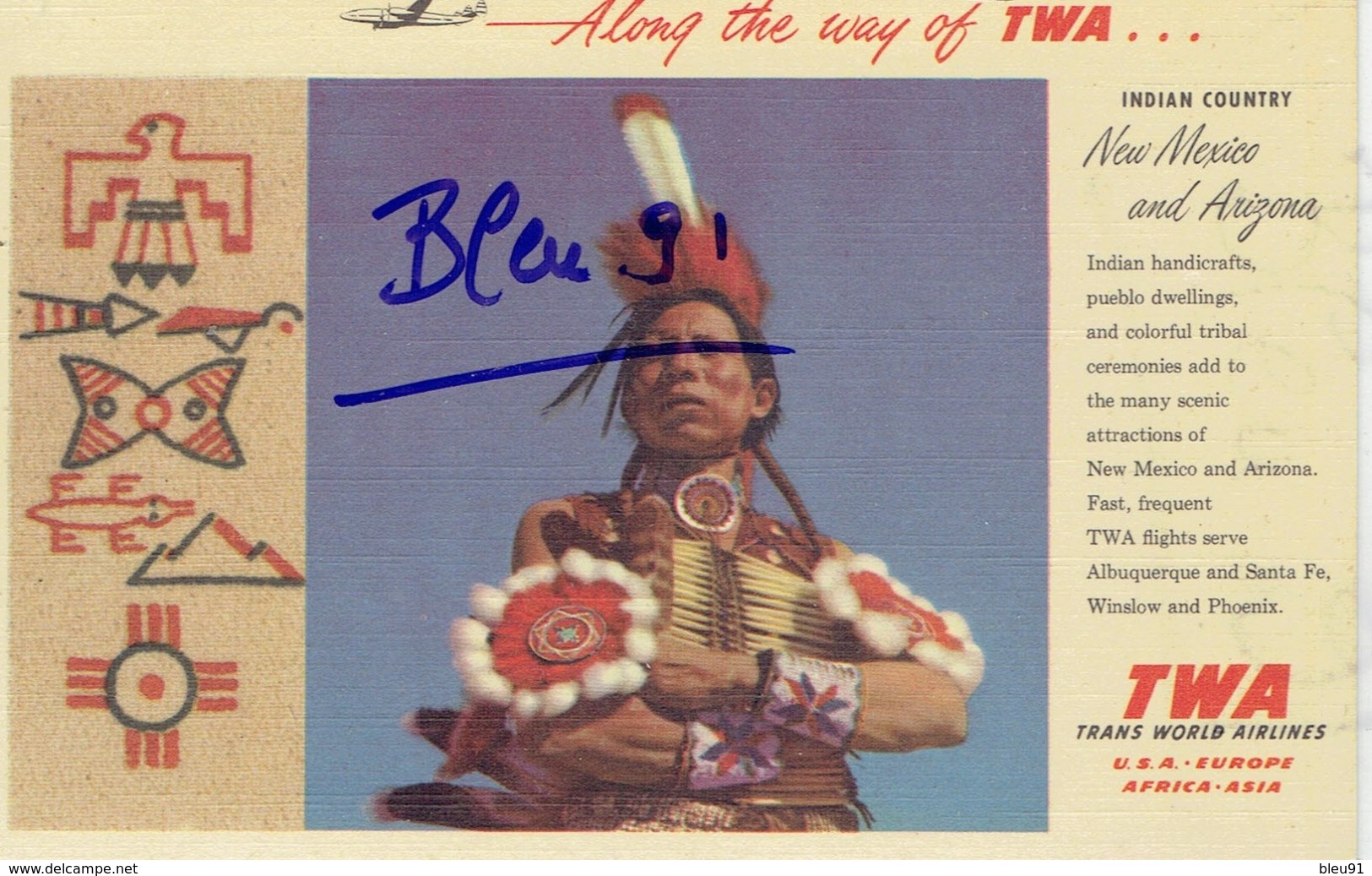 TWA NEW MEXICO AND ARIZONA INDIANS - Other & Unclassified