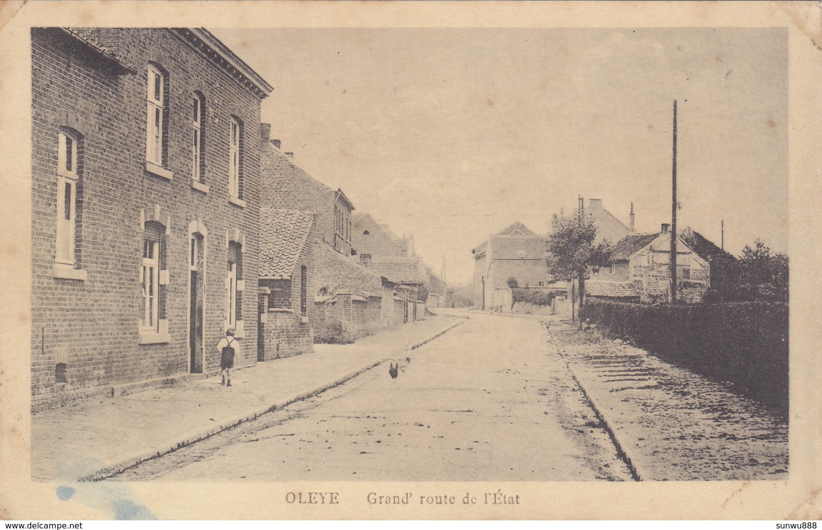 Oreye - Grand' Route De L'Etat (animée, Edit Henri Kaquet, Rare) - Oreye