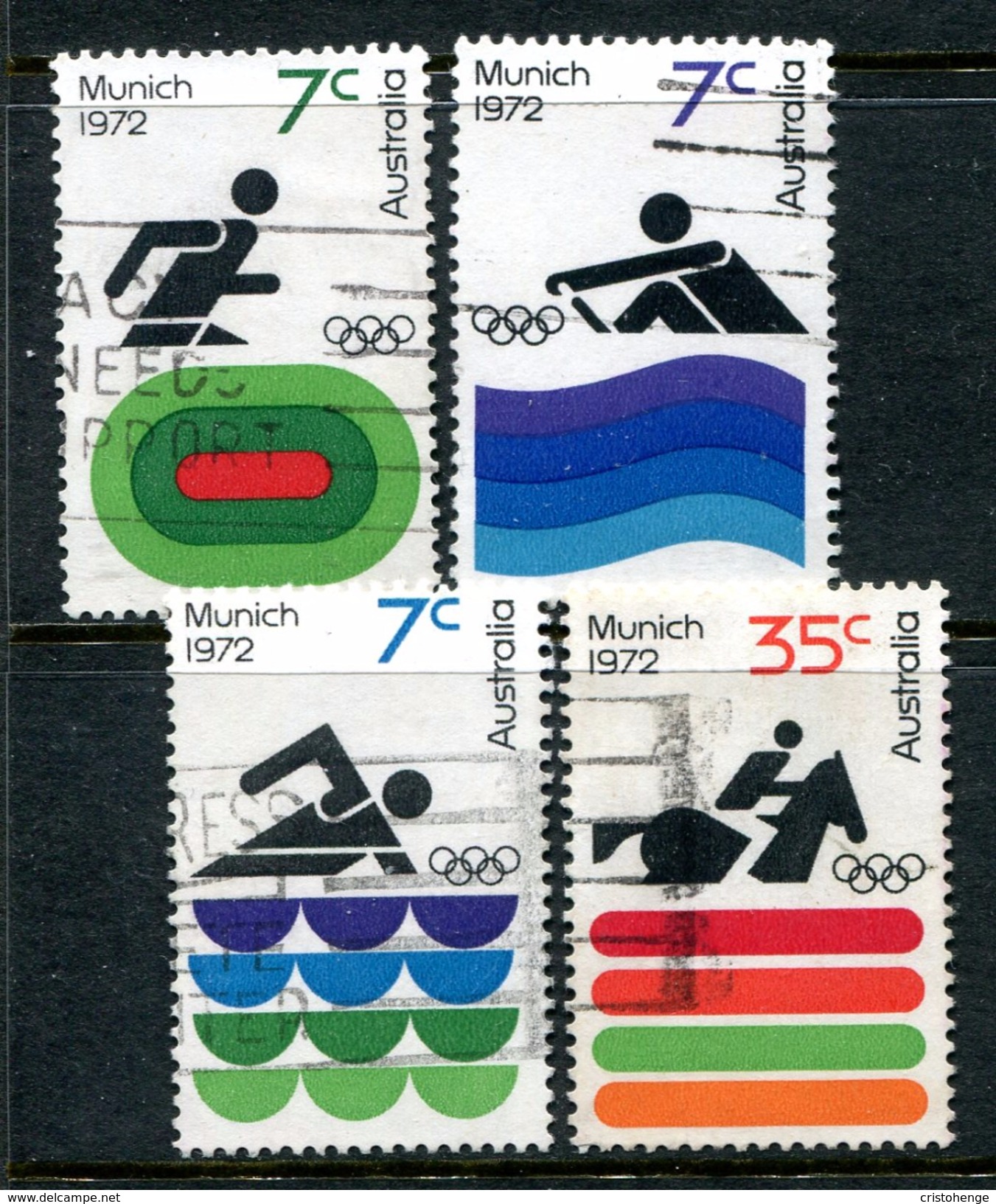 Australia 1972 Olympic Games, Munich Set Used - Ungebraucht