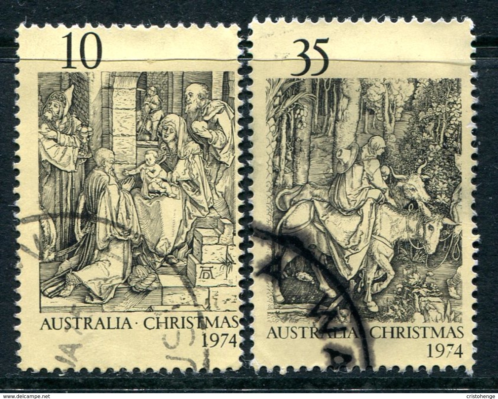 Australia 1974 Christmas - Woodcuts By Durer Set Used - Used Stamps