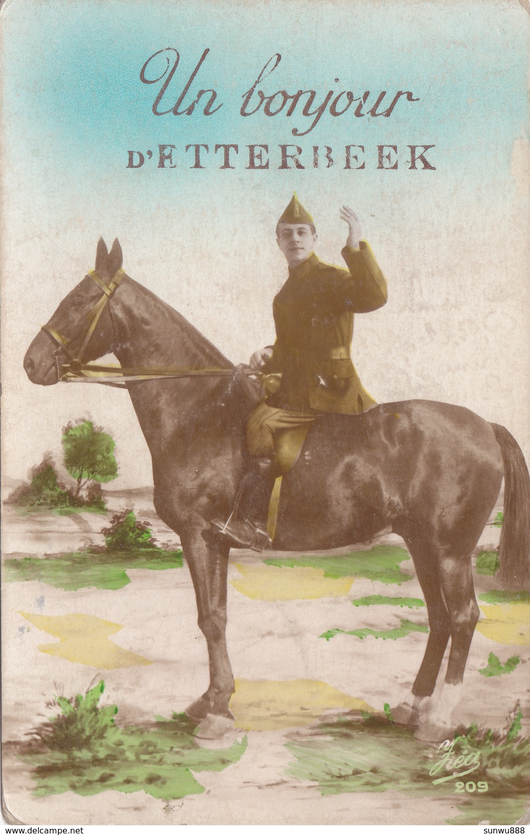 Un Bonjour D'Etterbeek (animée, Cheval, Soldat) - Etterbeek