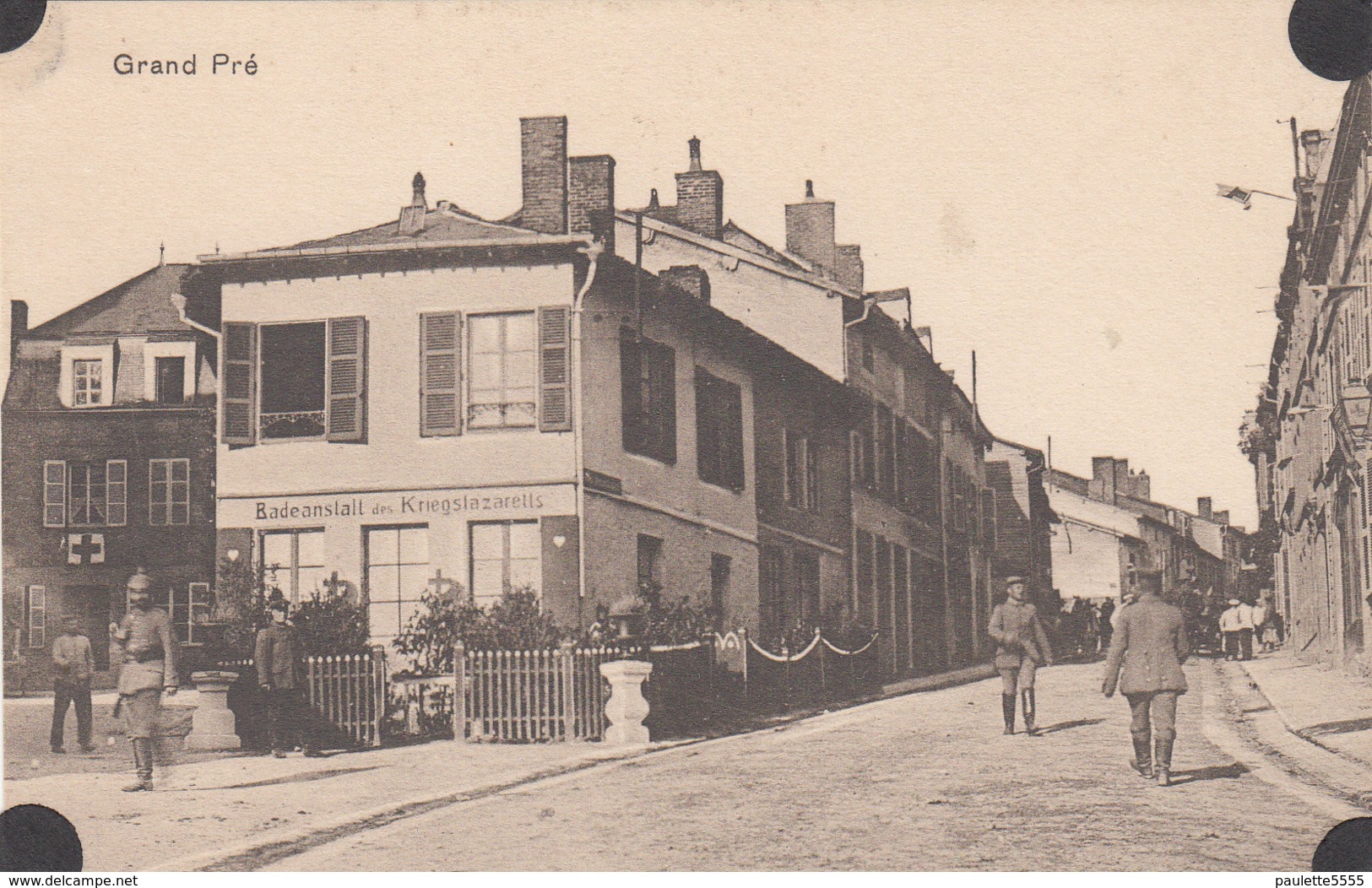 GRANDPRE - Soldats Allemand Hôpital Allemand- Carte Allemande (Guerre 14-18) Dép08- - Autres & Non Classés