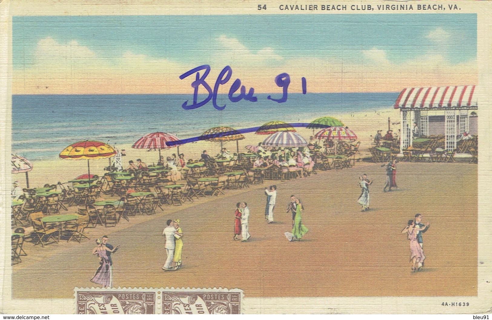 VIRGINIA BEACH, CAVALIER BEACH CLUB 1937 - Virginia Beach