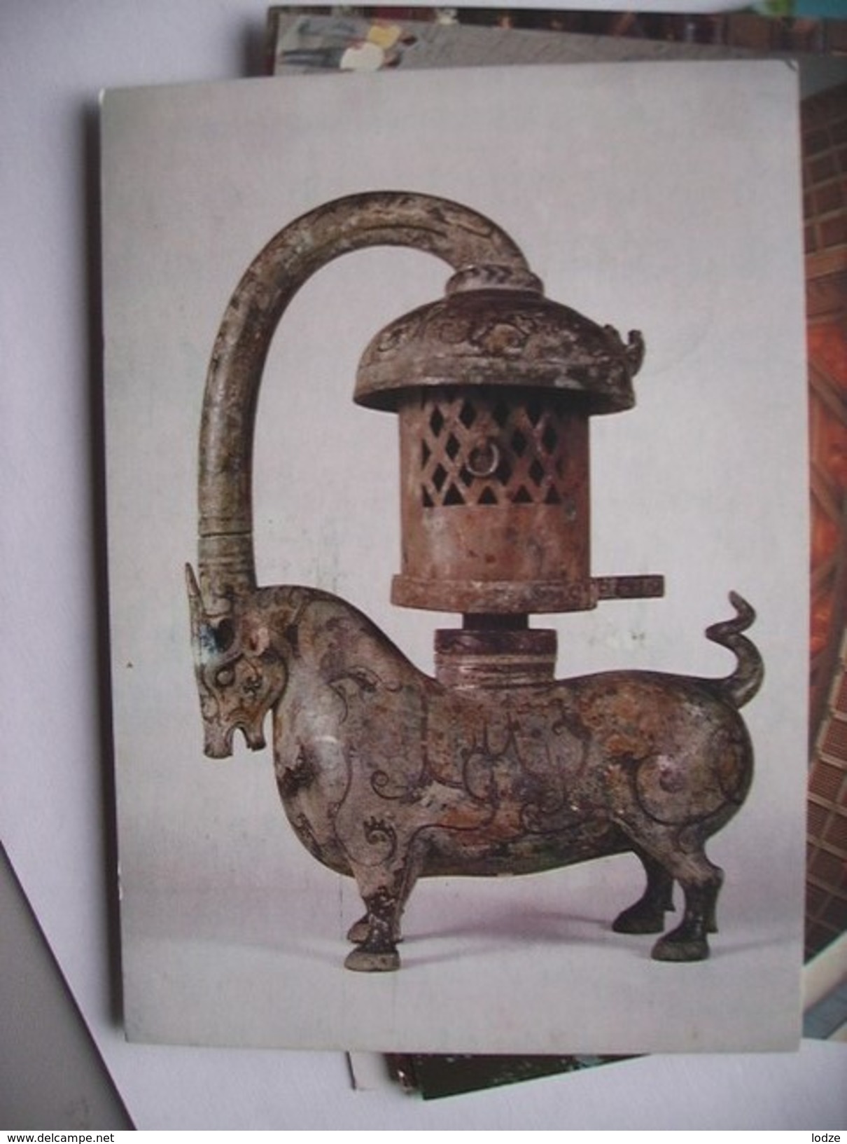 China Silver Shaped Bronze Lamp Eastern Han Dynasty - China