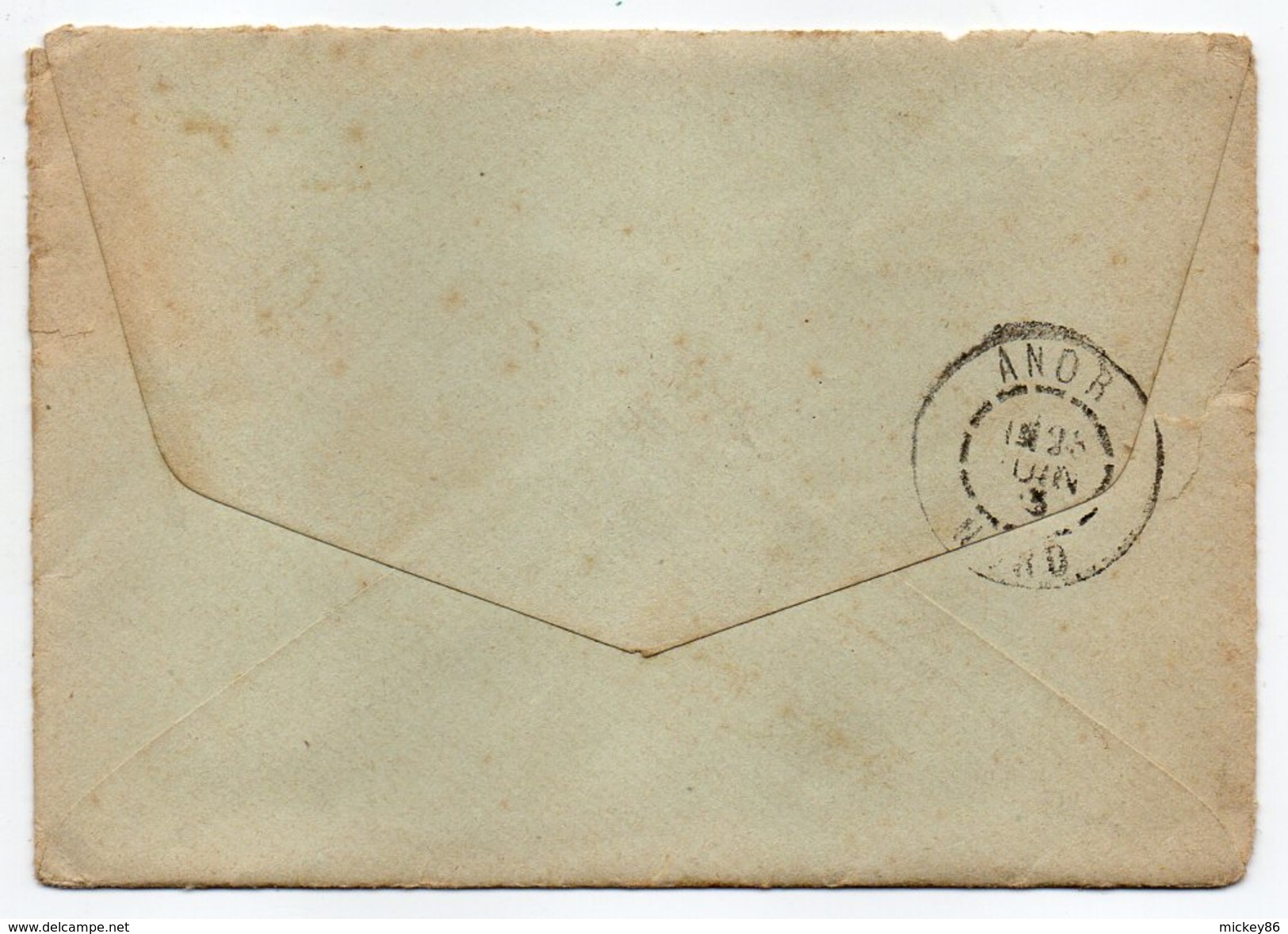 1903--lettre De LAVAL-53 Pour ANOR-59--type Mouchon 15c--cachets - 1877-1920: Semi-Moderne