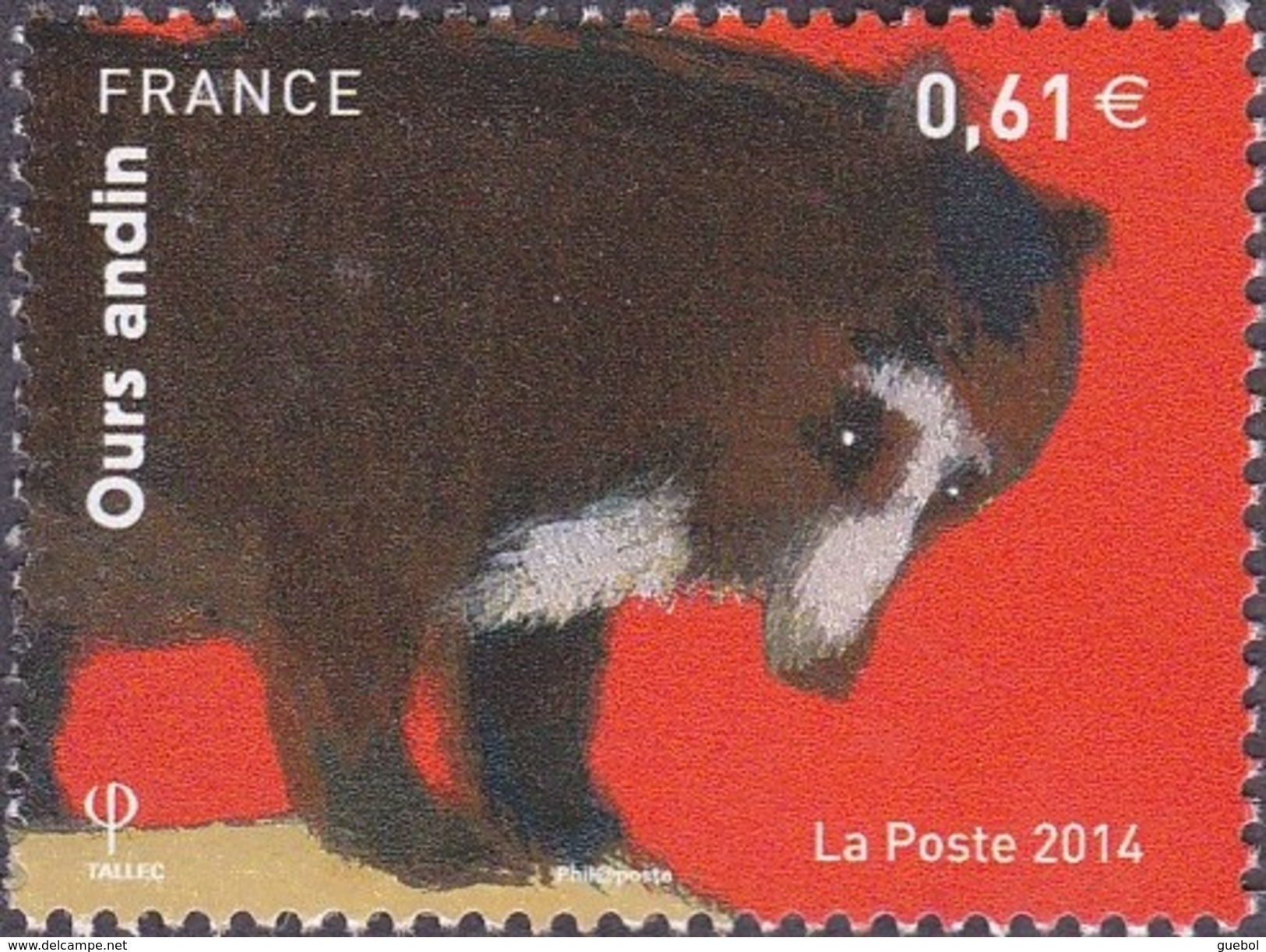 France N° 4844 ** Nature - Animal -> Ours Andin - Unused Stamps