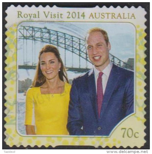 AUSTRALIA - DIE-CUT-USED 2014 70c Royal Visit To Australia By The Duke And Duchess Of Cambridge - Used Stamps