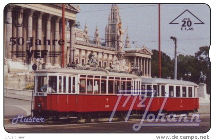 TWK Österreich Privat: "VEF, 50 Jahre - Tramway" Gebr. - Oesterreich