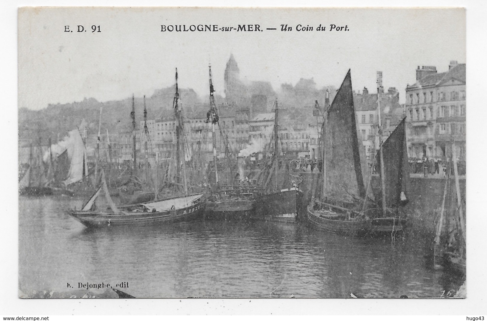 BOULOGNE SUR MER - N° 91 - UN COIN DU PORT - CPA NON VOYAGEE - Boulogne Sur Mer