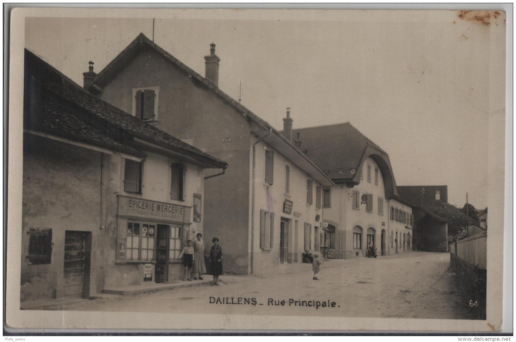 Daillens - Rue Principale - Animee - Photo: Steigmeier - Daillens