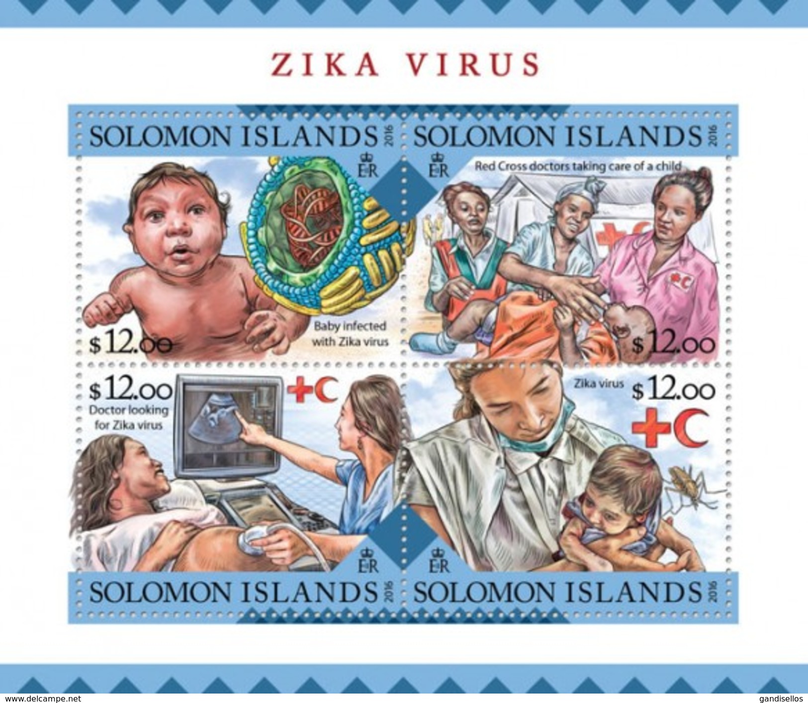 SOLOMON ISLANDS 2016 SHEET ZIKA VIRUS Slm16224a - Solomon Islands (1978-...)