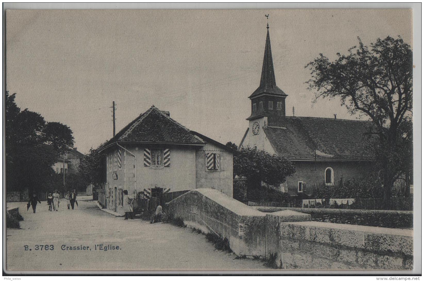 Crassier - Eglise - Animee - Photo Des Arts No. 3783 - Crassier