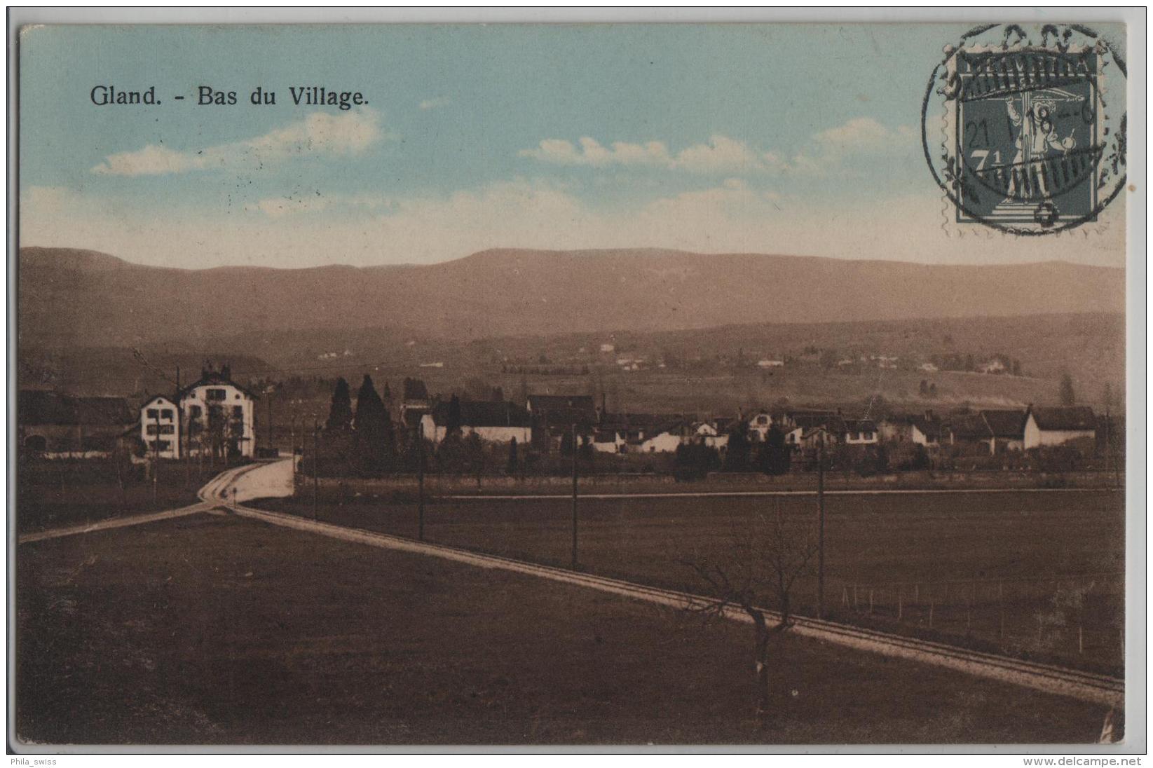 Gland - Bas Du Village - Photo: R.E. Chapallaz No. 50420 - Gland