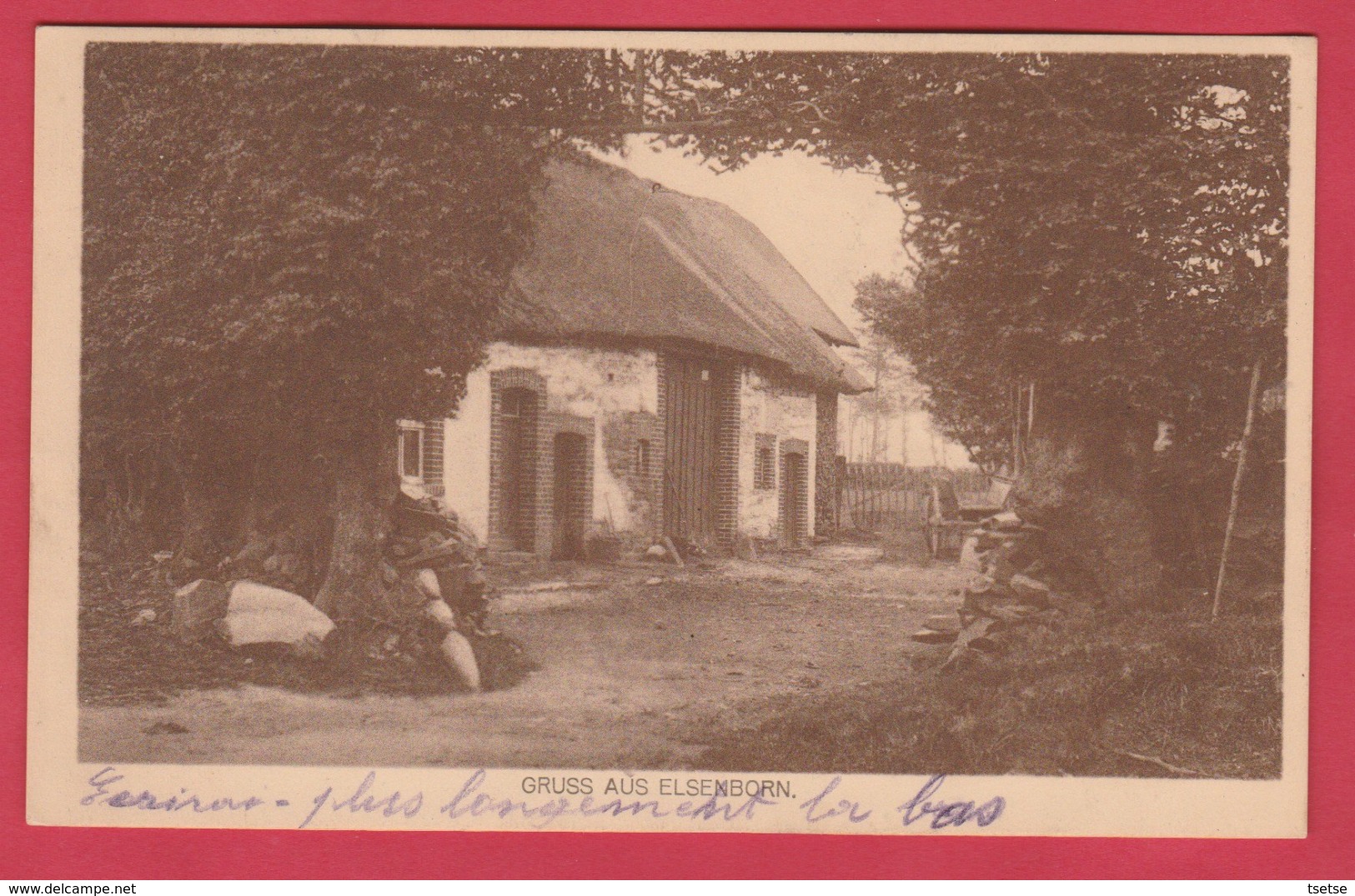 Gruss Aus Elsenborn .... Maison Typique ... Courrier Militaire - 19??  ( Voir Verso ) - Butgenbach - Buetgenbach