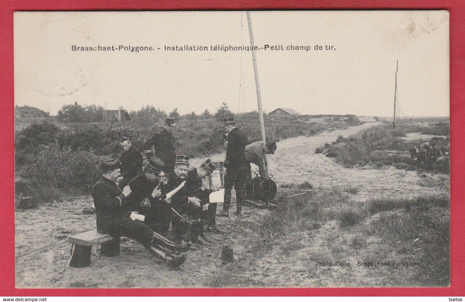 Brasschaet-Polygone - Installation Téléphonique - Petit Champ De Tir - 1914 ( Verso Zien ) - Brasschaat