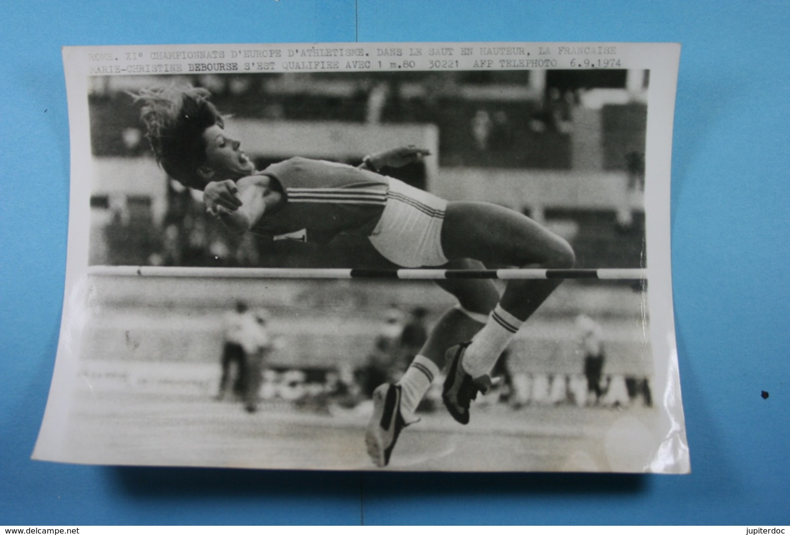 Rome Championnats D'Europe D'athlétisme 6/9/74 Marie-Christine Debourse Qualifiée Au Saut En Hauteur /71/ - Sports
