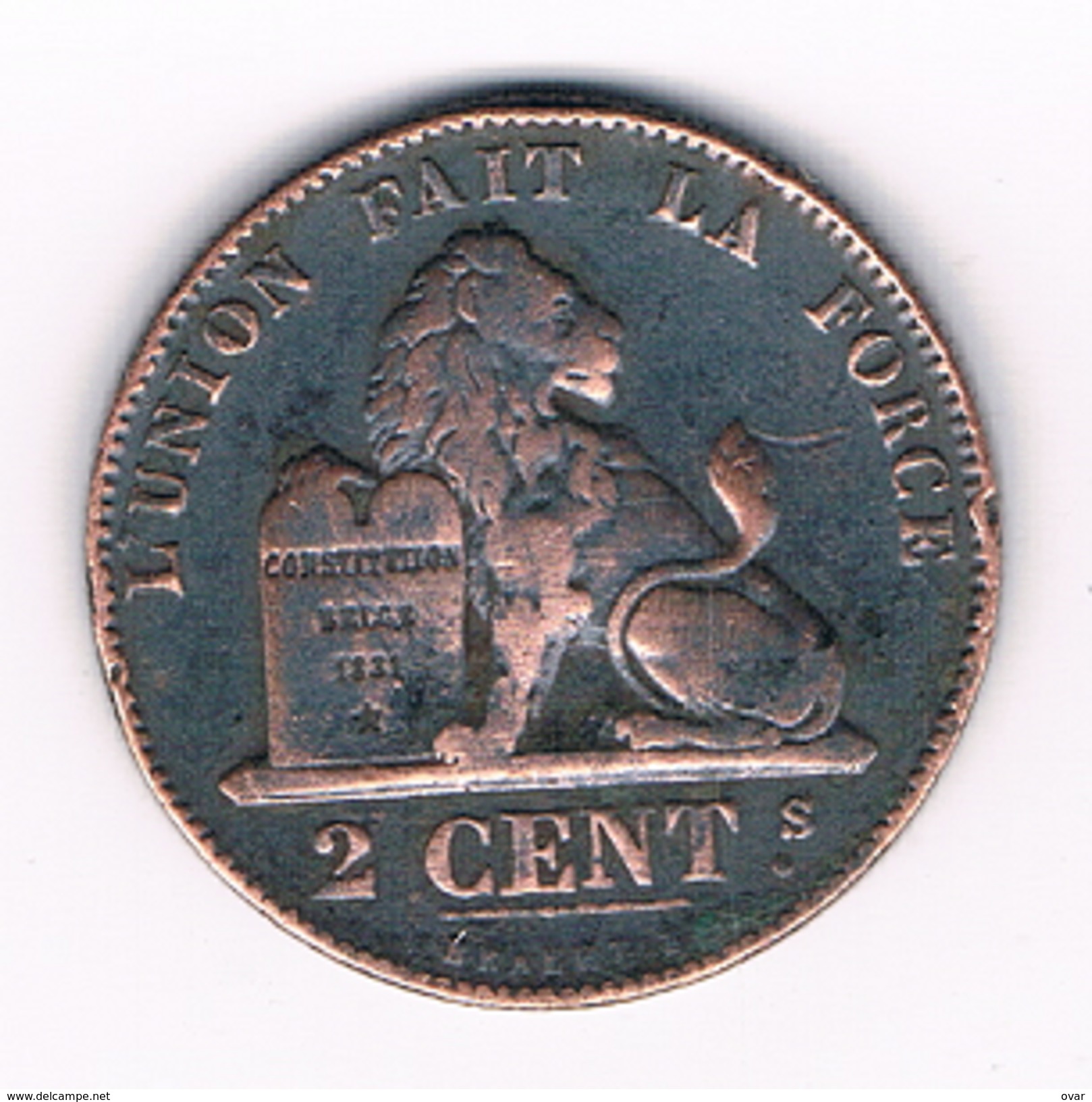 2 CENTIMES 1865 BELGIE /823C/ - 2 Centimes