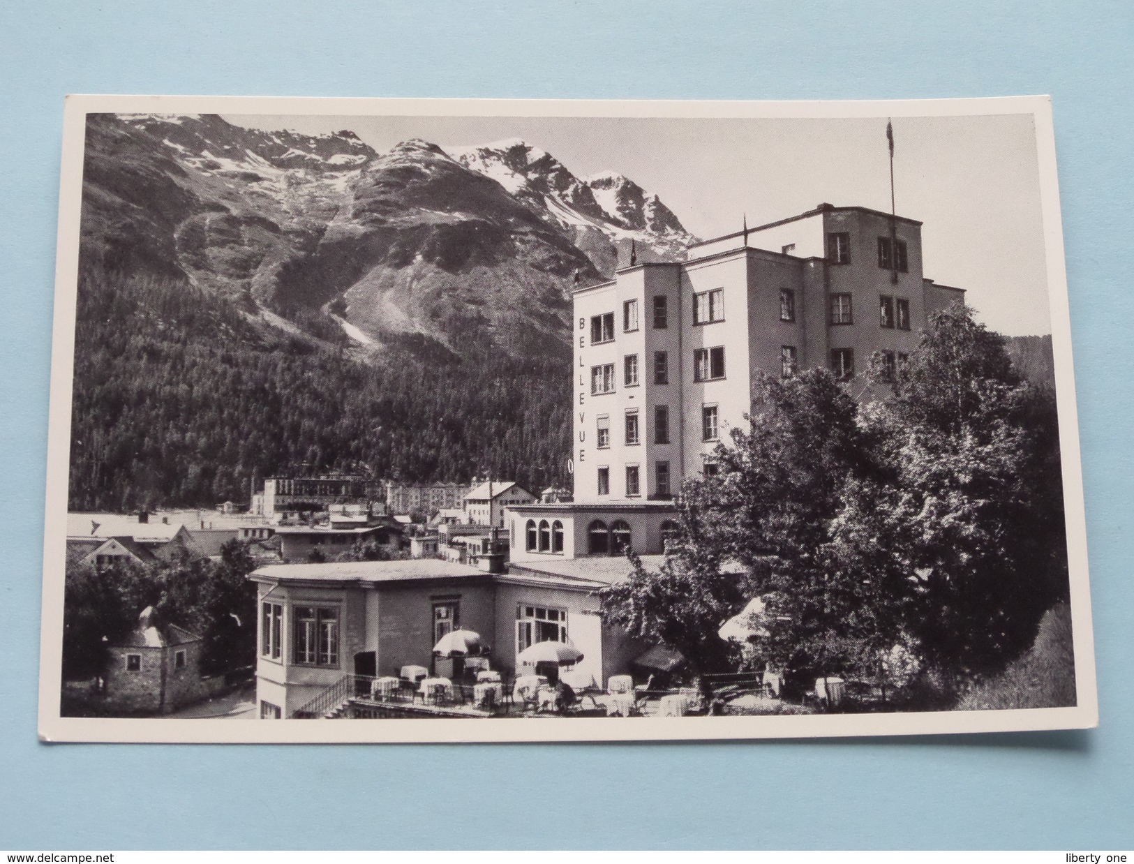 Hotel BELLEVUE Au Lac, St. Moritz ( Bes. Fam. HEINIGER ) Anno 19?? ( Zie Foto's Voor Detail ) !!! - Bellevue