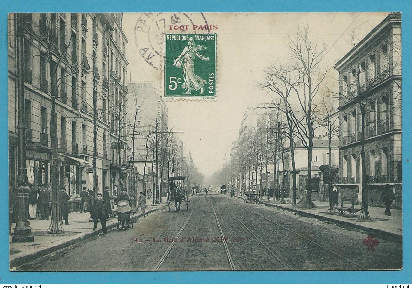 CPA TOUT PARIS 742 - Rue D'Aléia (XIVème Arrt.) Ed. FLEURY - Paris (14)