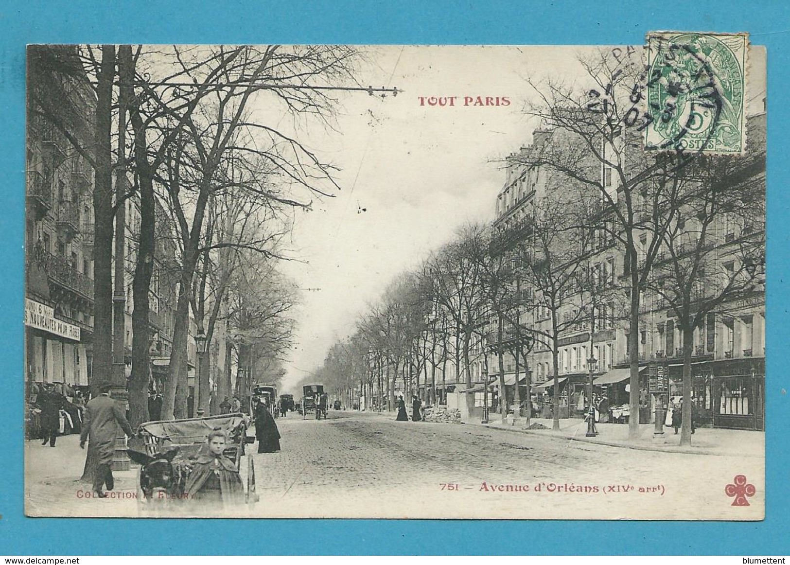 CPA TOUT PARIS 751 - Avenue D'Orléans (XIVème Arrt.) Ed. FLEURY - Arrondissement: 14