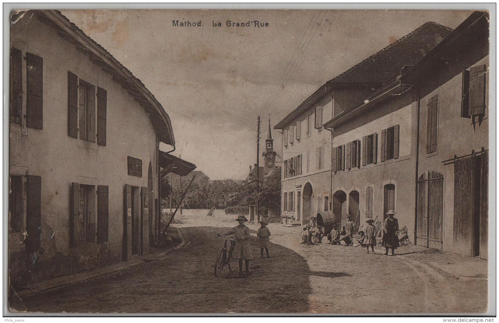 Mathod - Le Grand' Rue - Animee - Photo: A. Deriaz No. 4326 - Mathod