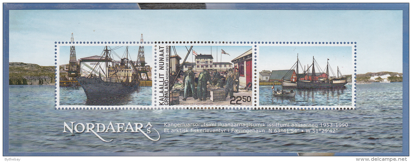 Greenland MNH 2013 Souvenir Sheet 22.50k 'Nordafar' Fishing Venture - Joint With Faroe Islands - Nuevos