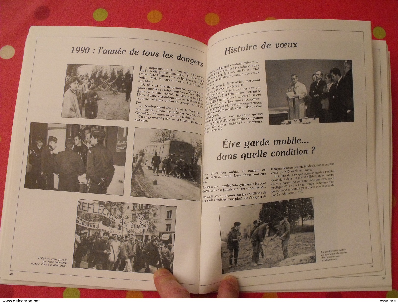 Anjou. droits de l'homm droit de la terr. chroniques des gens du schistes. Ardoise. éditions Siloë 1990