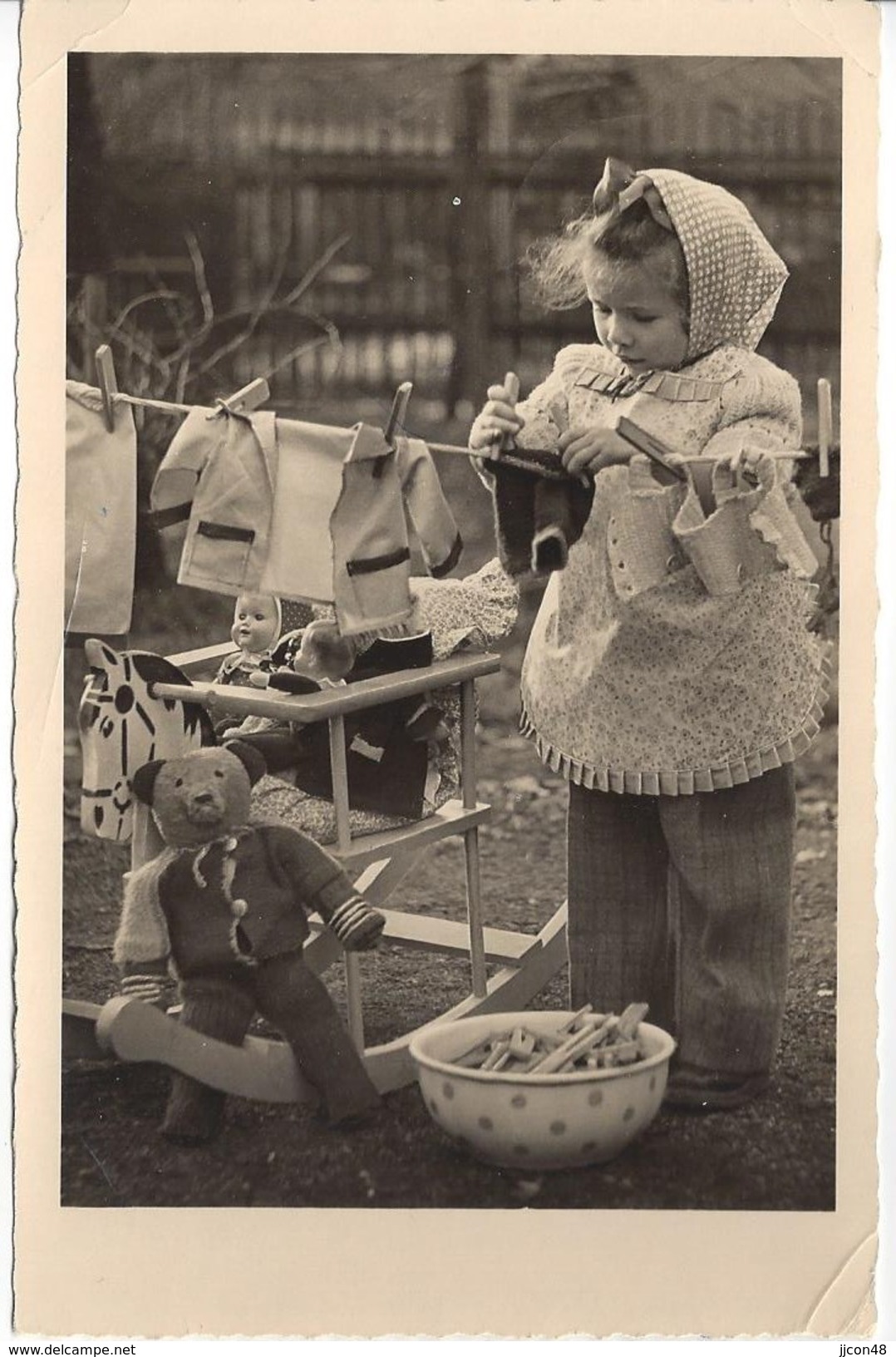 Germany (DDR)  1961  Postkarte "Kinderspiele" (o) Mi.704 (Soemmerda-Essen 28.2.61) - Sömmerda