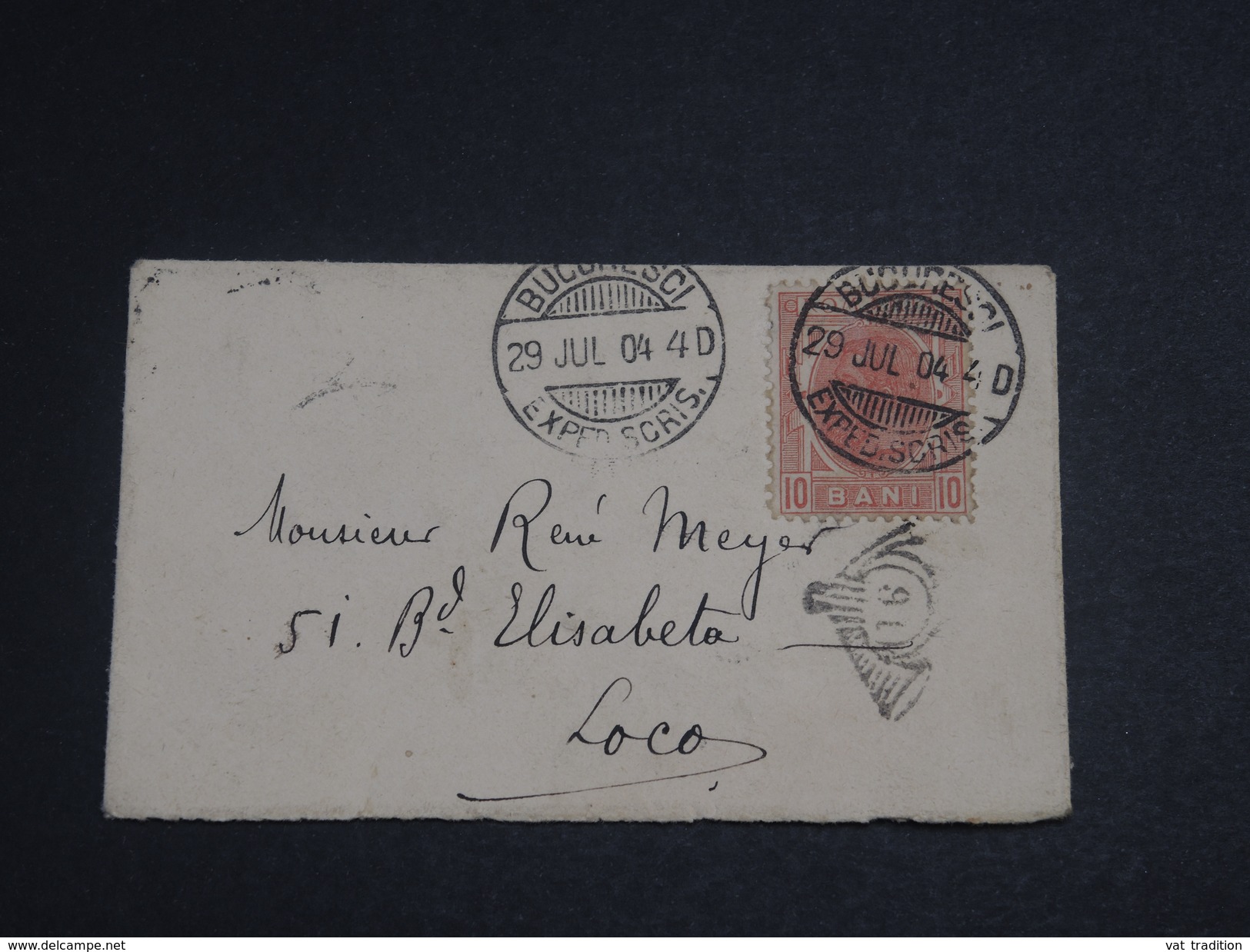 ROUMANIE - Enveloppe De Bucarest En 1904 - L 7190 - Lettres & Documents