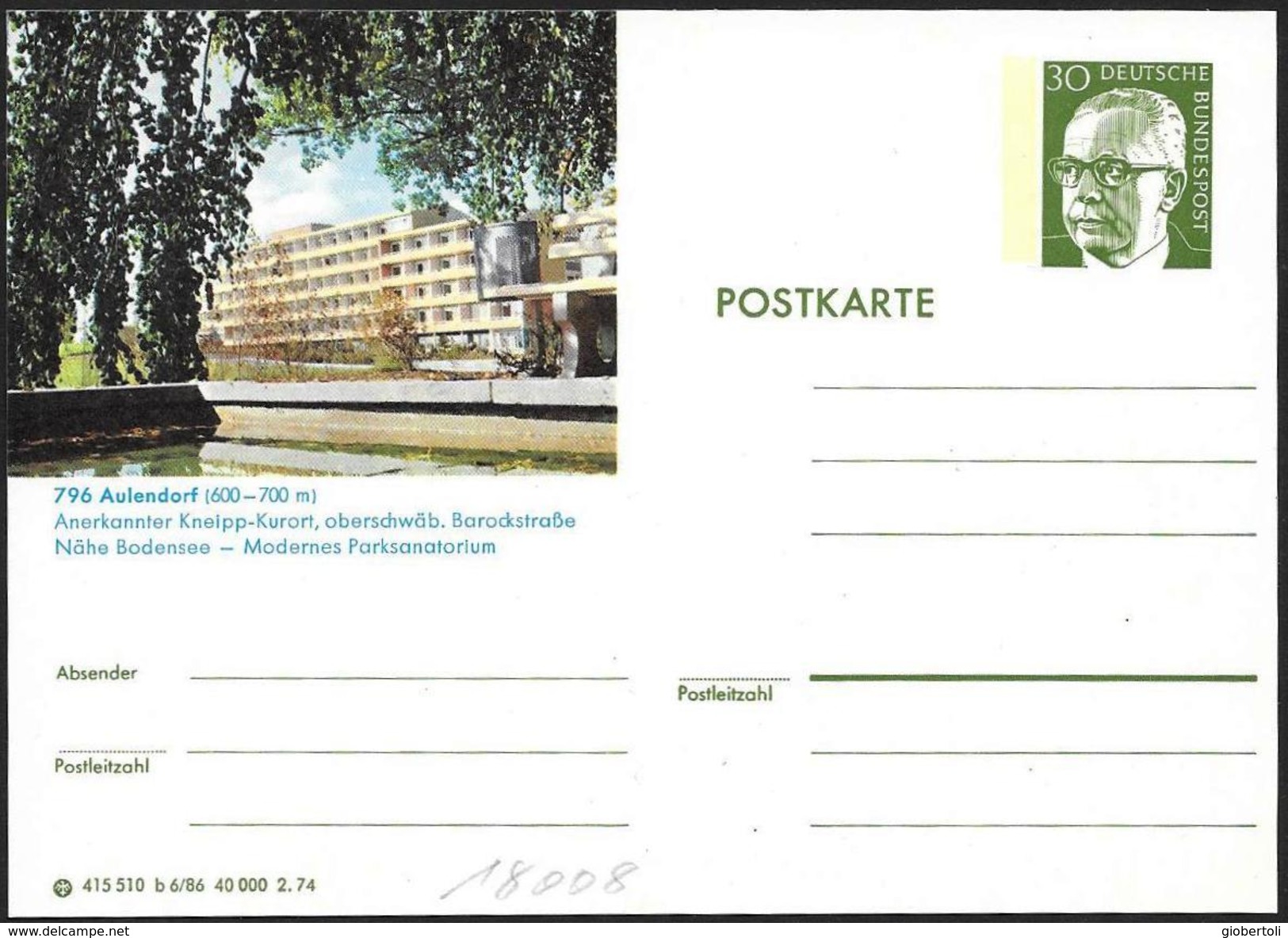 Germania/Allemagne/Germany: Intero, Stationery, Entier, Località Termale, Spa Resort, Station Thermale - Termalismo