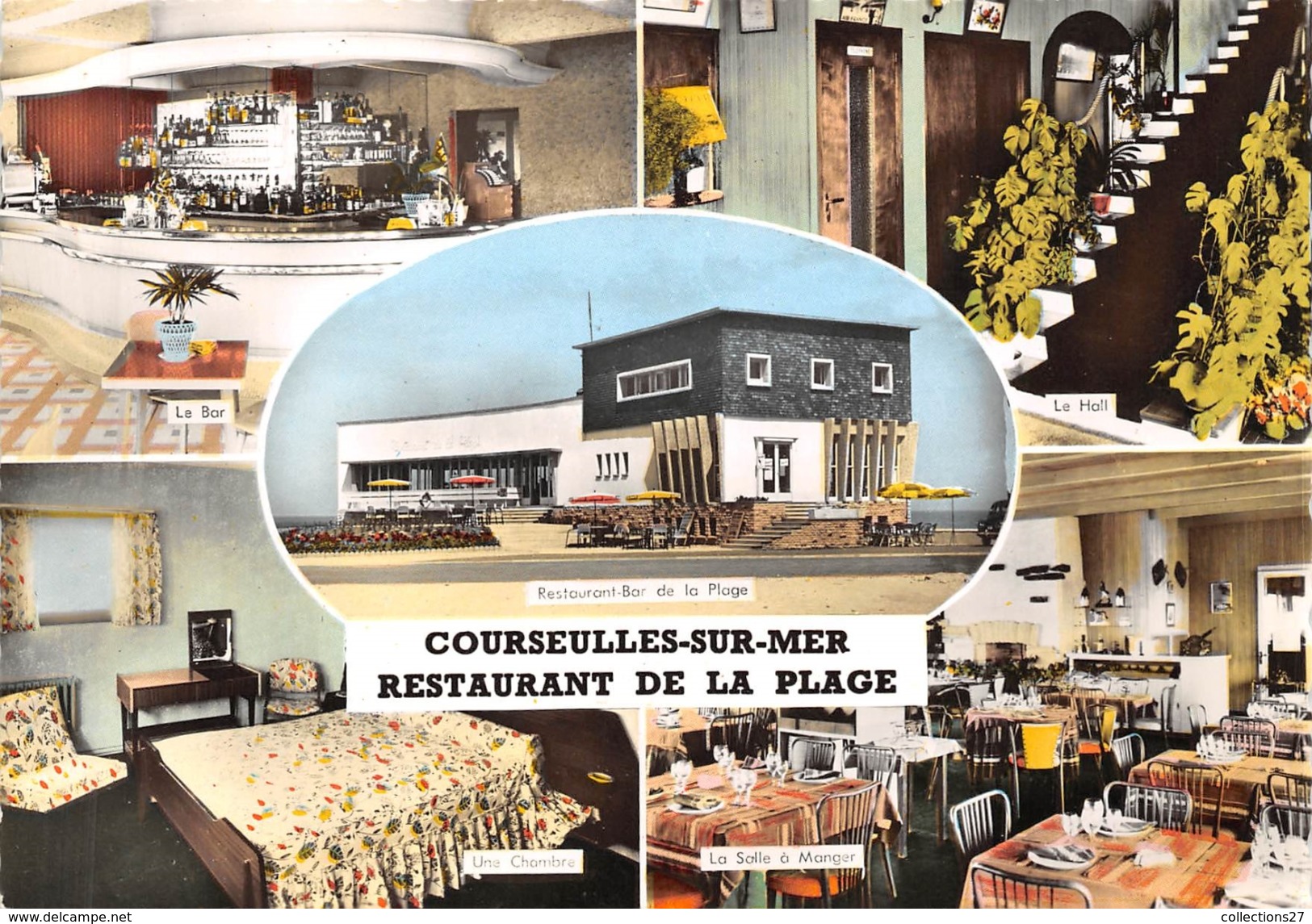 14-COURSEULLES-SUR-MER- HÔTEL RESTAURANT DE LA PLAGE , M. DEFRENE, PROPRIETAIRE MULTIVUES - Courseulles-sur-Mer