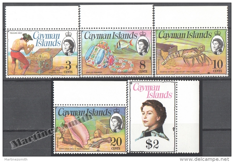 Cayman Islands 1974- 75 Yvert 385-89, Treasure Chest - MNH - Iles Caïmans