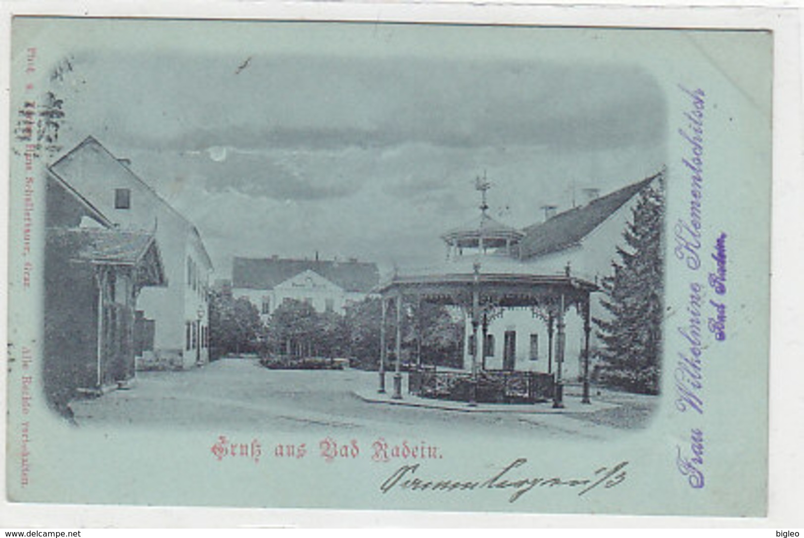 Gruss Aus Bad Radein - Mondscheinkarte - 1899      (A35-151228) - Slovenia