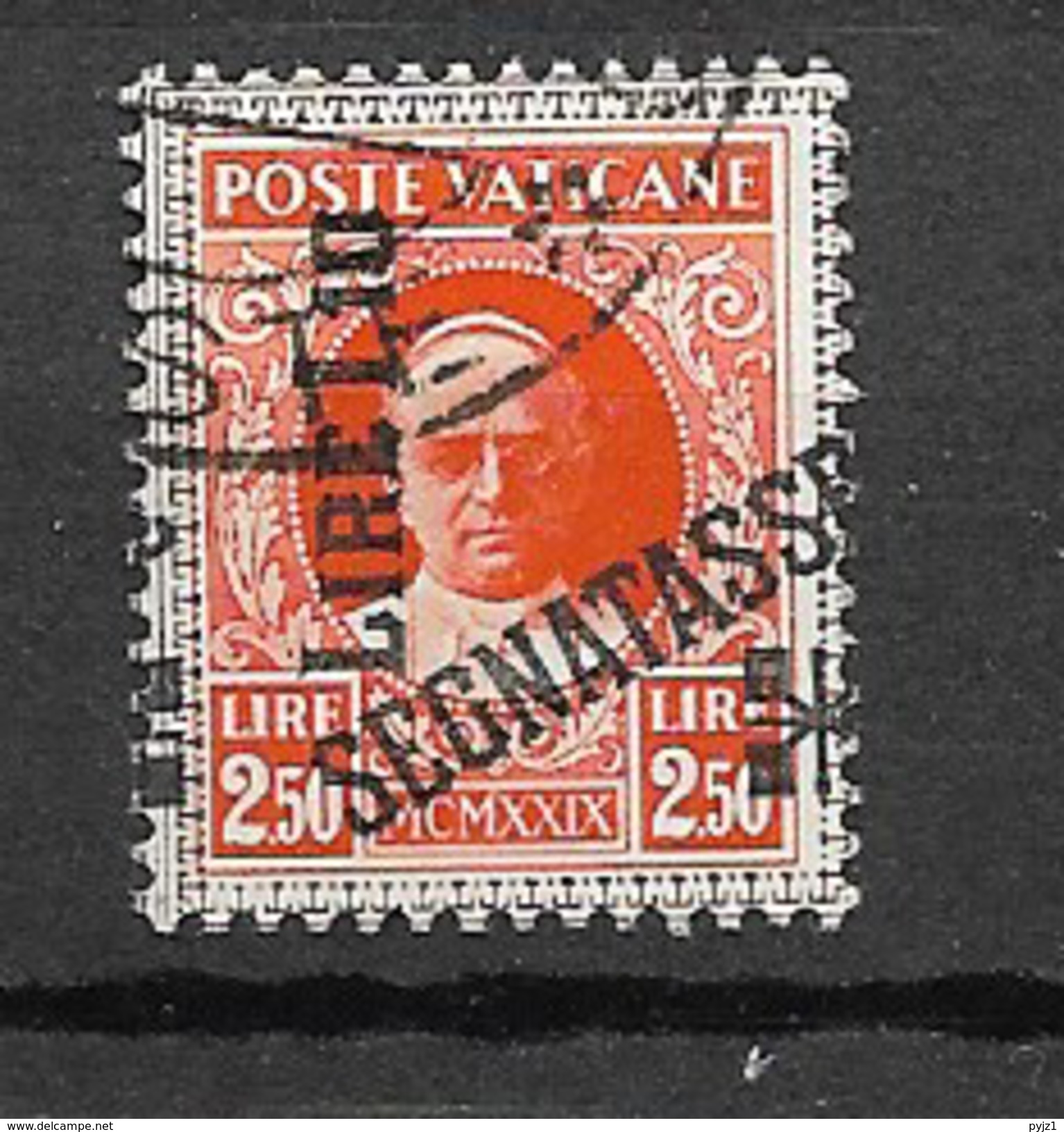 1931 USED Vaticano, Porto, Overprint Shifted - Impuestos