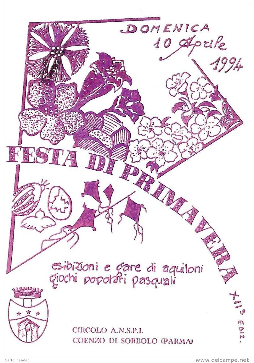 [MD0989] CPM - IN RILIEVO - COENZO DI SORBOLO (PARMA) - FESTA DI PRIMAVERA - NV 1994 - Parma