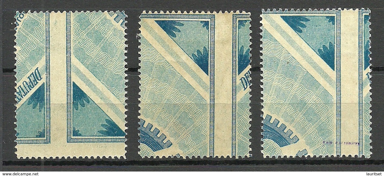 LETTLAND Latvia 1920 Michel 55 - 57 MNH/MH (Mi 57 Signed) - Lettonia