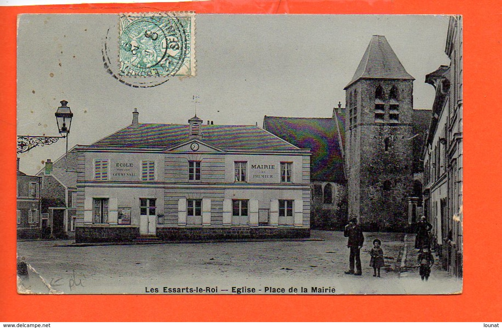 78 Les Essarts Le Roi : Place De La Mairie - Eglise - Ecole - Les Essarts Le Roi