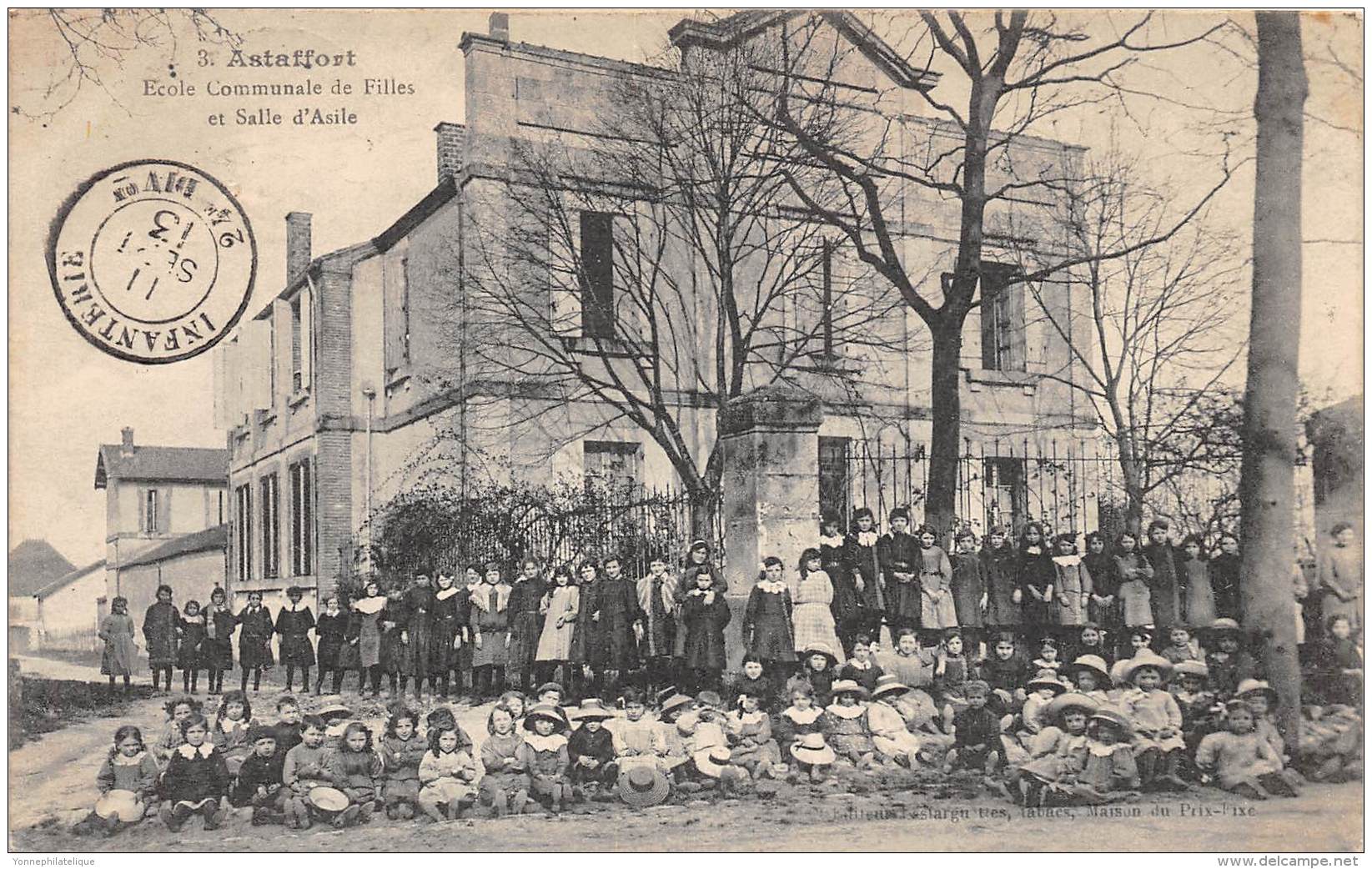 47 - LOT ET GARONNE / Astaffort - école Communale Des Filles - Beau Cliché Animé - Astaffort