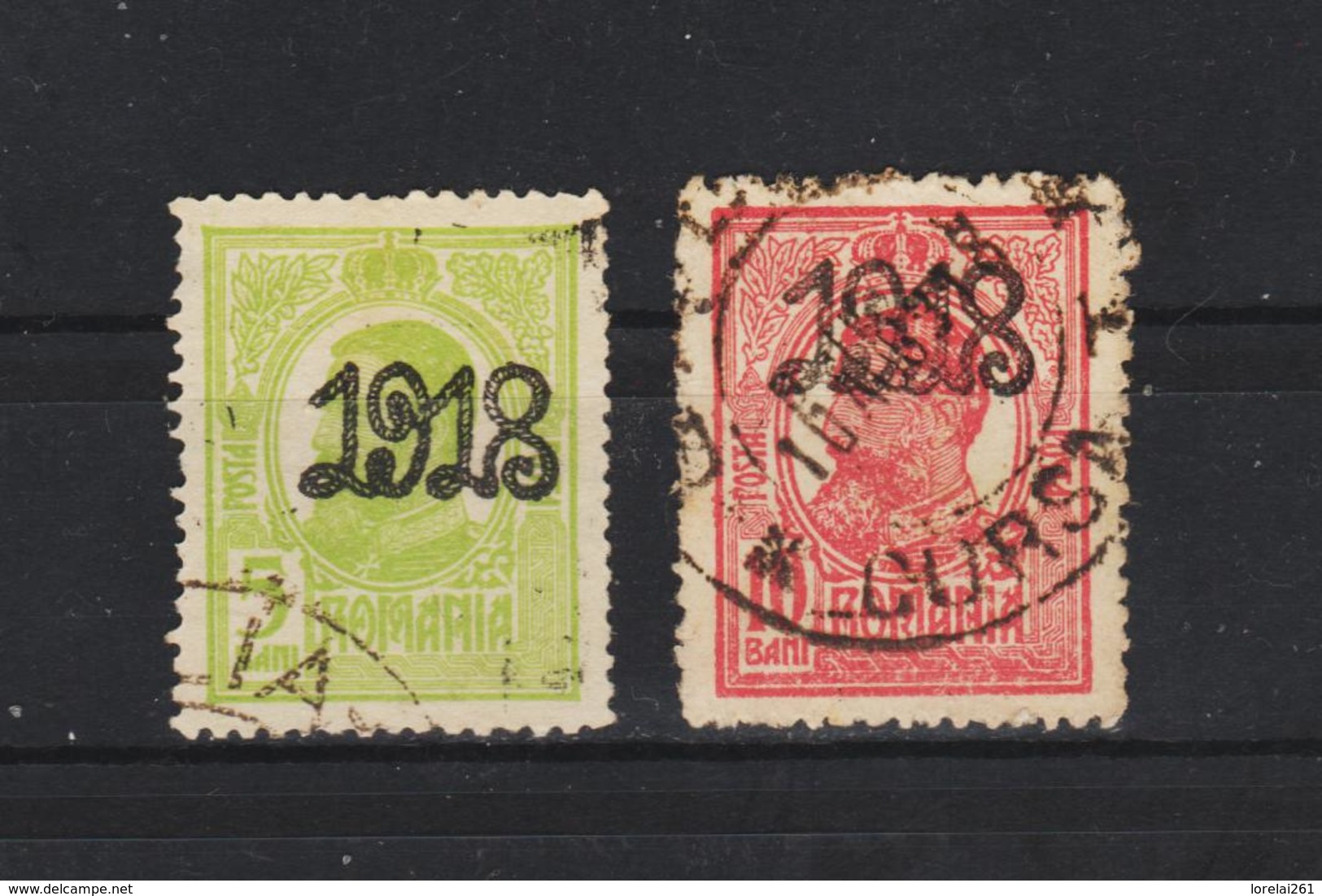 1918  -  Charles I Avec Surcharges 1918 Mi No 238/239 Et Yv No 260/261 - Oblitérés