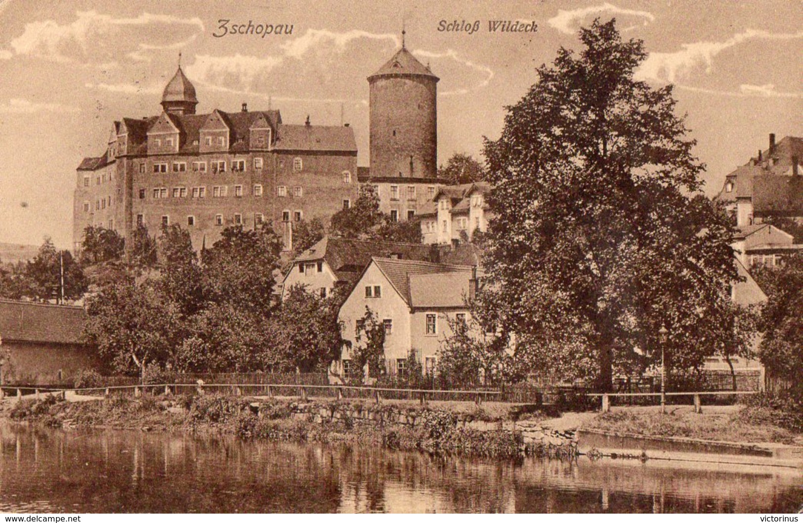 ZSCHOPAU -  SCHLOSS WILDECK  -  Août 1916 - Zschopau