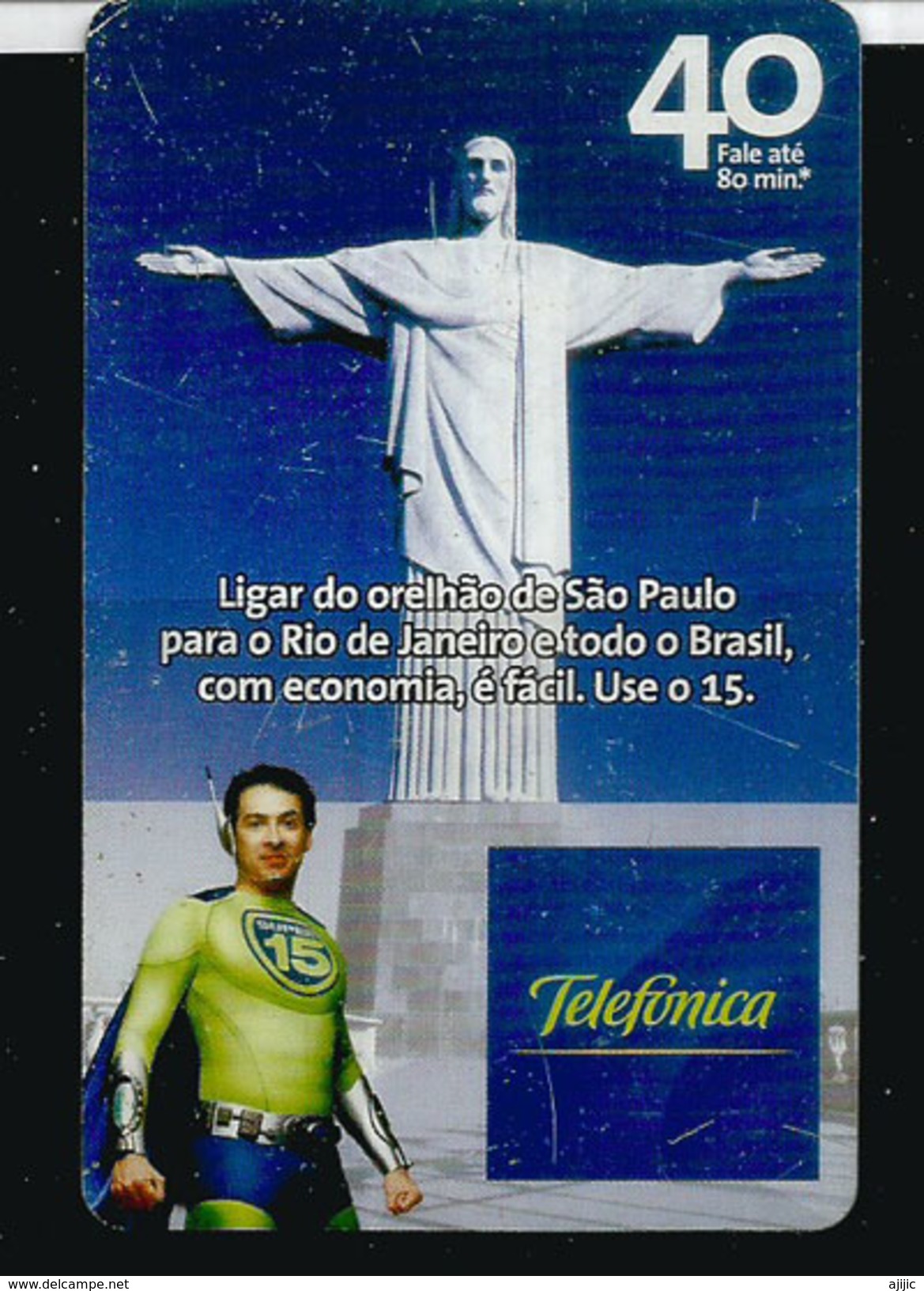 Statue Du Christ Rédempteur à RIO. Carte Telefonica - Brésil